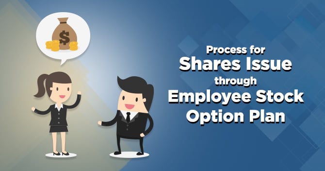 Process for Shares Issue through Employee Stock Option Plan