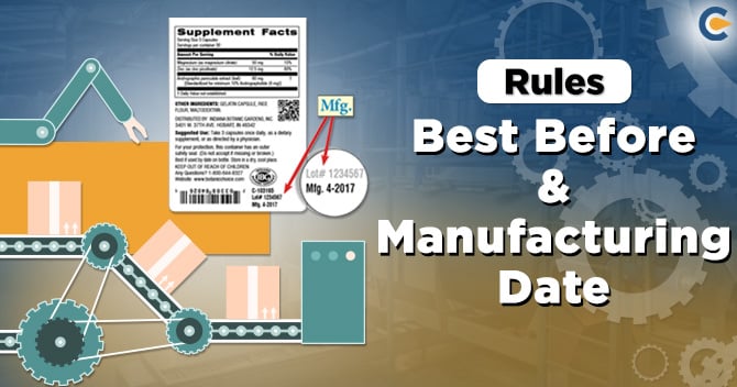 Rules regarding mentioning best before & manufacturing date