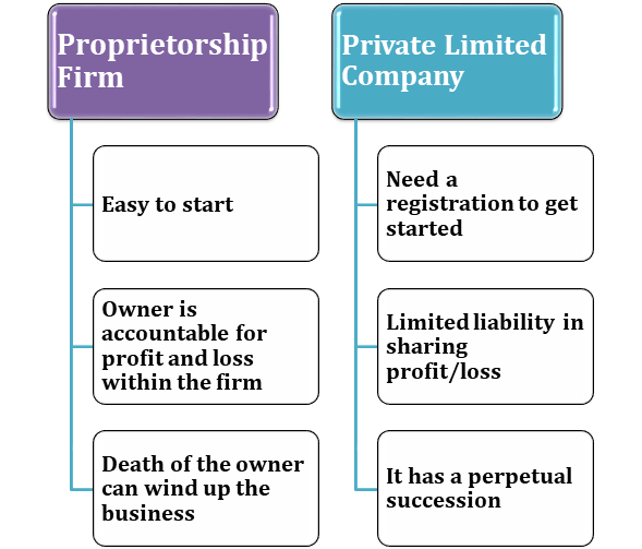 Proprietorship Firm vs. Private Limited Company