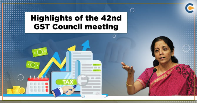 42nd GST Council meeting