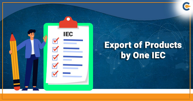 Export of Products by One IEC