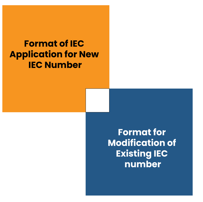 Format of IEC Application