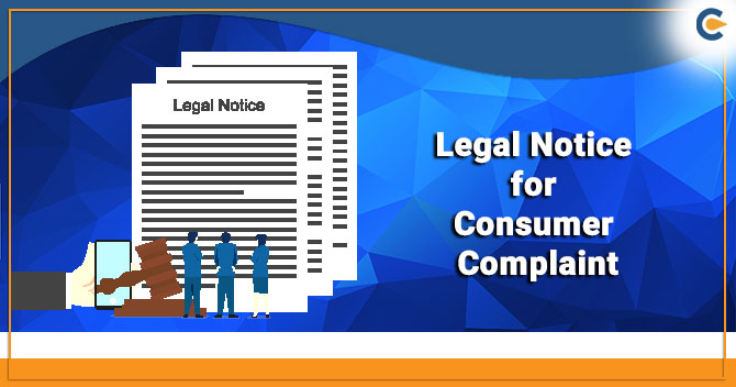 Legal Notice for Consumer Complaint