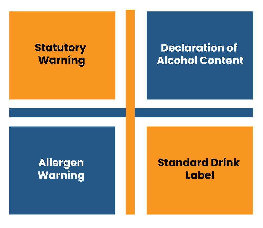  label affixed on alcohol-based beverages
