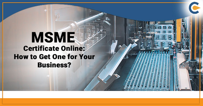 MSME Certificate Online
