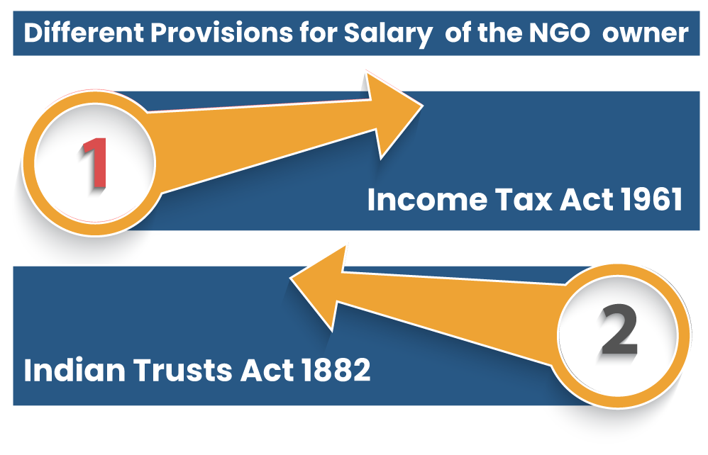Different provisions for salary of the NGO owner