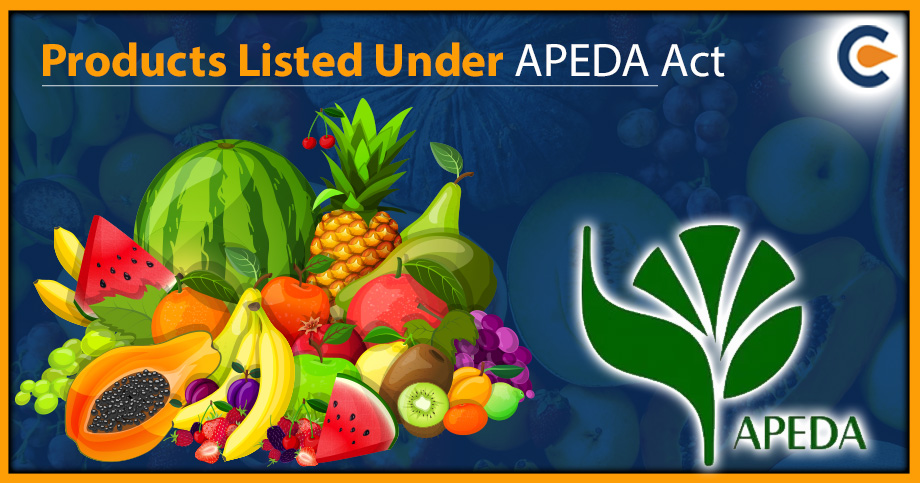 Products Listed Under APEDA Act