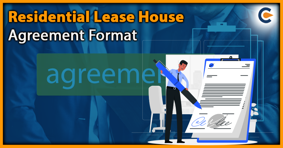 Residential Lease House Agreement Format