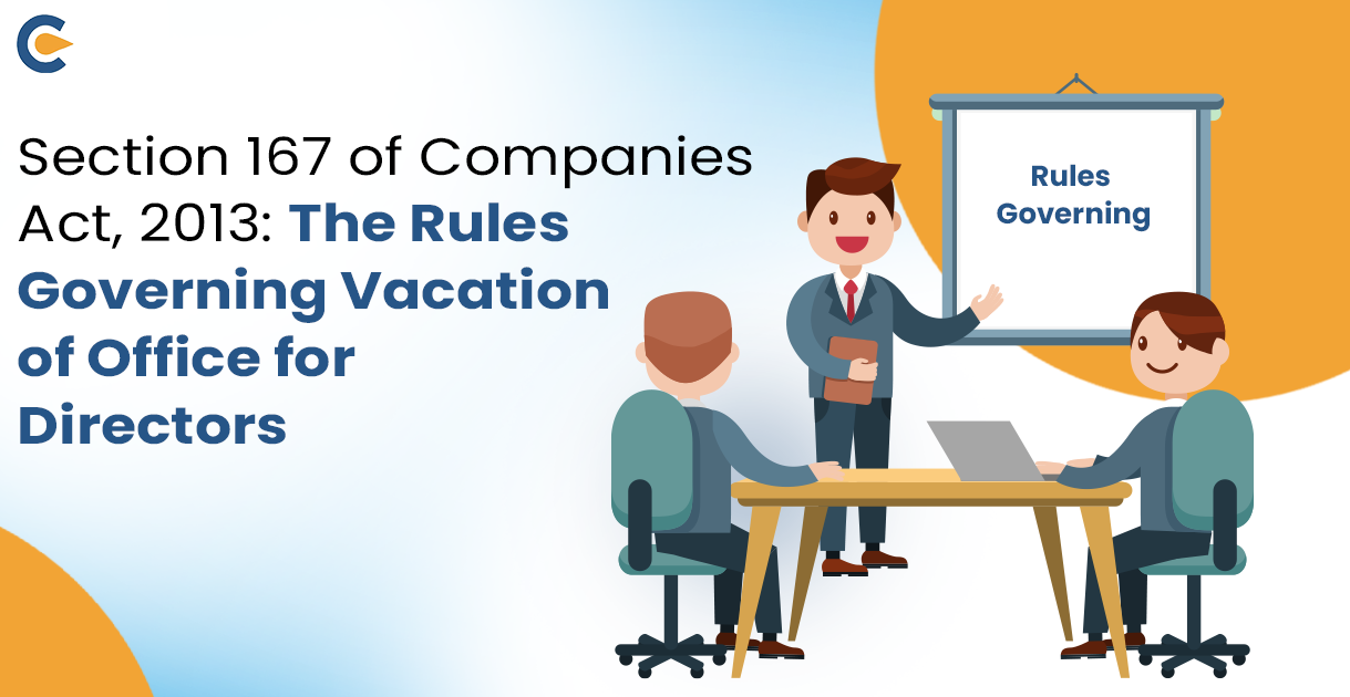 Section 167 Vacation of Office for Directors-Companies Act, 2013