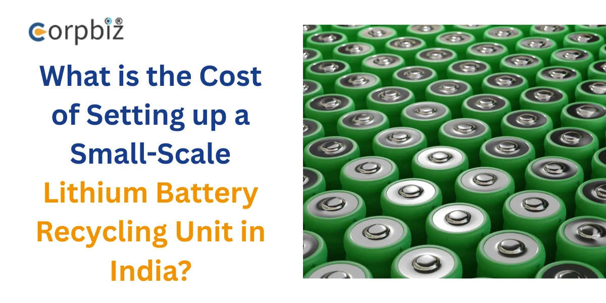 What is the Cost of Setting up a Small-Scale Lithium Battery Recycling Unit in India?