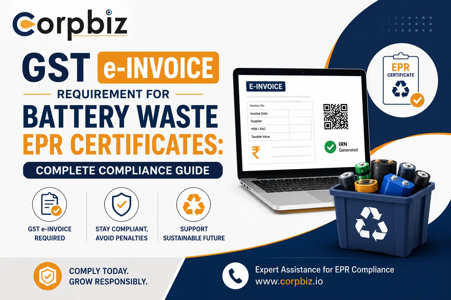 GST e-Invoice Requirement for Battery Waste EPR Certificates: Complete Compliance Guide